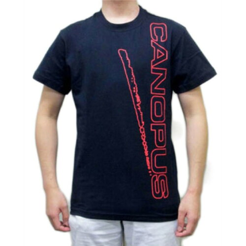 JAN 4511239004647 CANOPUS 2014TシャツL/Black/レッドフロントロゴ CPTS-L/BK/RFL 株式会社カノウプス メンズファッション 画像