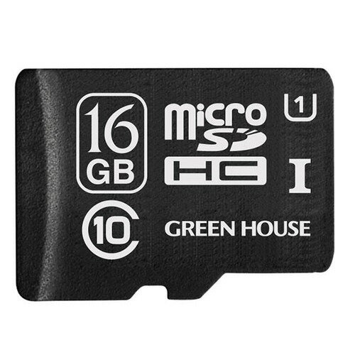 JAN 4511677072970 グリーンハウス microSDHCカード 16GB UHS-I Class10(1コ入) 株式会社グリーンハウス TV・オーディオ・カメラ 画像