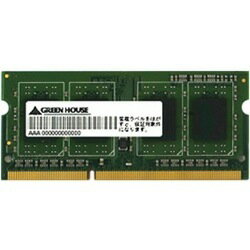 JAN 4511677079498 グリーンハウス PC3L-10600 DDR3L SO-DIMM 4GB GH-DNT1333LV-4GB(1コ入) 株式会社グリーンハウス パソコン・周辺機器 画像