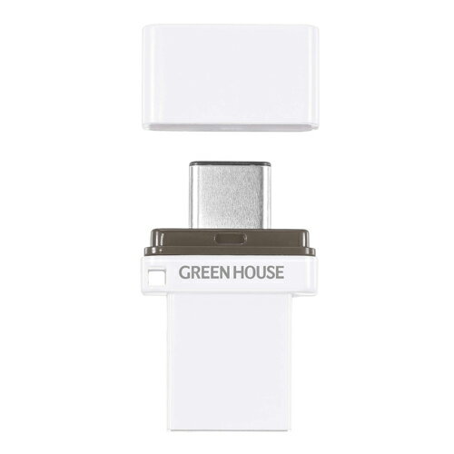 JAN 4511677118821 GREEN HOUSE Type-C/ A USB3.1メモリー GH-UFY3CA32GWH 株式会社グリーンハウス パソコン・周辺機器 画像