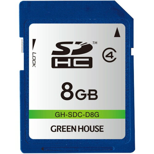 JAN 4511677128004 GREEN HOUSE SDカード 8GB GH-SDC-D8G 株式会社グリーンハウス TV・オーディオ・カメラ 画像