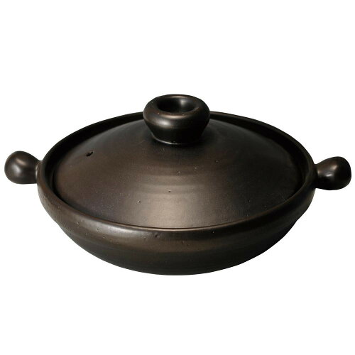 JAN 4512044255767 マルヨシ陶器 Black clay pot L 5576 株式会社マルヨシ陶器 キッチン用品・食器・調理器具 画像