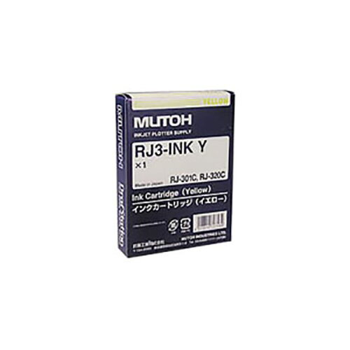 JAN 4513310707584 MUTOH インクカートリッジ イエロー RJ3-INK Y 1色 武藤工業株式会社 パソコン・周辺機器 画像