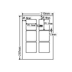 JAN 4513462171004 ナナクリエイト ラベル用紙 シートカットタイプ インクジェットプリンタ用 A4 SCJ-8(VP) ナナクリエイト株式会社 日用品雑貨・文房具・手芸 画像