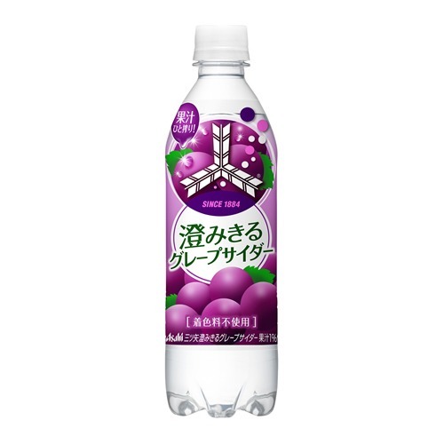 JAN 4514603338508 アサヒ飲料 三ツ矢澄みきるグレープＰＥＴ５００Ｎ アサヒ飲料株式会社 水・ソフトドリンク 画像