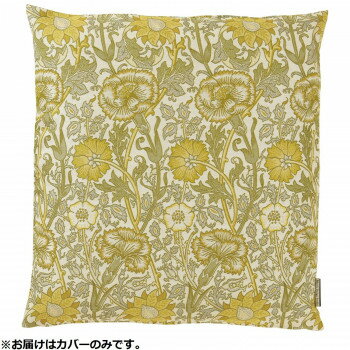 JAN 4514633884280 川島織物セルコン Morris Design Studio ピンクアンドローズ 座布団カバー 55×59cm LL1718 Y イエロー CMLF-1682316 株式会社川島織物セルコン インテリア・寝具・収納 画像