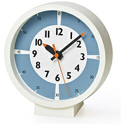 JAN 4515030076070 タカタレムノス｜Lemnos fun pun clock with color！ for table ライトブルー YD18-05LBL 株式会社タカタレムノス インテリア・寝具・収納 画像