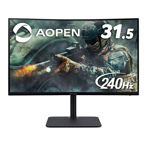 JAN 4515777565943 AOPEN ゲーミング湾曲モニター 32HC5QRZbmiiphx 31.5インチ 240Hz 1ms VA フルHD PS4 FPS向き HDMI×2 DisplayPort 3年保証 日本エイサー株式会社 パソコン・周辺機器 画像