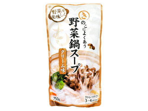 JAN 4516246700148 アドバンス きのこによくあう 野菜鍋スープ クリーム味 750g 株式会社アドバンス 食品 画像