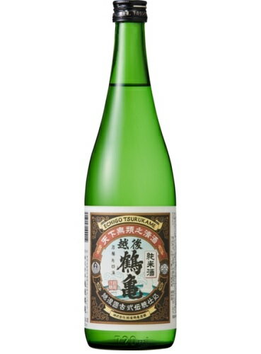 JAN 4517207100014 越後鶴亀 純米 720ml 株式会社越後鶴亀 日本酒・焼酎 画像