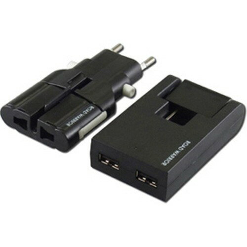 JAN 4522425003238 デバイスネット USB対応マルチ電源変換アダプター RW99BK-B ブラック(1コ入) 城下工業株式会社 家電 画像