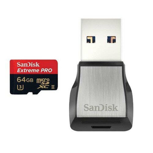 JAN 4523052017520 SanDisk エクストリーム プロ microSDXC UHS-IIカード 64GB SDSQXPJ-064G-JN3M3(1コ入) ウエスタンデジタル(同) パソコン・周辺機器 画像