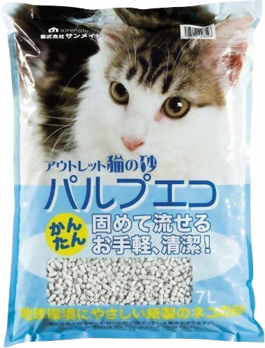 JAN 4523294003527 猫砂 パルプエコ(7L) 株式会社サンメイト ペット・ペットグッズ 画像