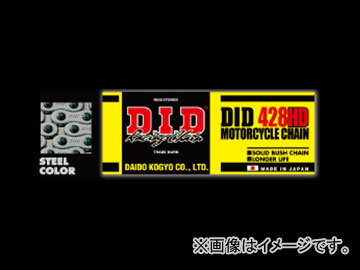 JAN 4525516113250 2輪 D.I.D ノンシールチェーン スタンダード スチール 大同工業株式会社 車用品・バイク用品 画像