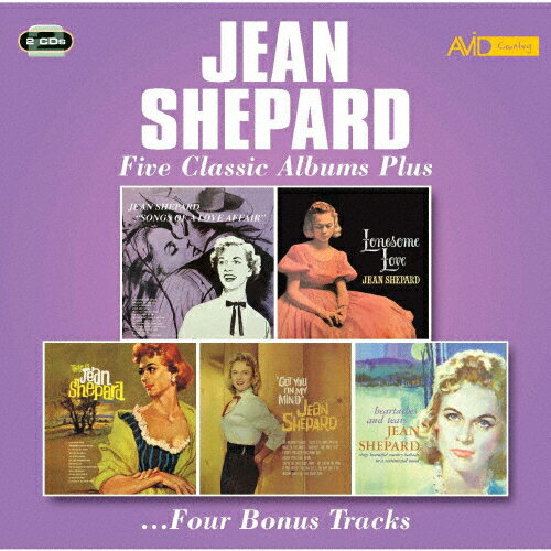 JAN 4526180521815 FIVE CLASSIC ALBUMS PLUS (SONGS OF A LOVE AFFAIR / LONESOME LOVE / THIS IS JEAN SHEPARD / GOT YOU ON アルバム EMSC-1355J 株式会社ウルトラ・ヴァイヴ CD・DVD 画像