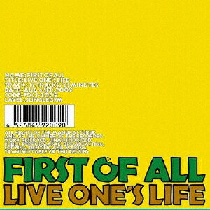 JAN 4526845920090 LIVE ONE’S LIFE/CD/PDCJ-2009 株式会社トイズファクトリーミュージック CD・DVD 画像