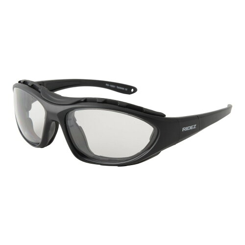 JAN 4527625102385 RIDEZ ライズ サングラス PROTECTION EYEWEAR プロテクションアイウェア ROBIN カラー：マットブラック クリア VLT85％ RIDEZ株式会社 スポーツ・アウトドア 画像