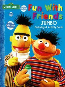 JAN 4528189005822 SESAME STREET Fun With Friends JUMBO Coloring & Act 株式会社八木書店 本・雑誌・コミック 画像