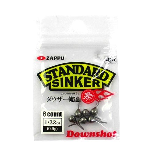 JAN 4528474780618 ZAPPU スタンダードシンカーダウンショット1/32oz0.9g 自動ハリス止メ 株式会社ゲインコーポレーション スポーツ・アウトドア 画像