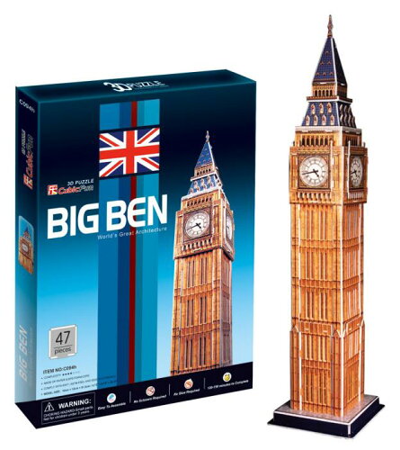 JAN 4528696932239 イギリス《ビッグベン/BIG BEN》3D立体パズル(47ピース) 株式会社ハートアートコレクション ホビー 画像