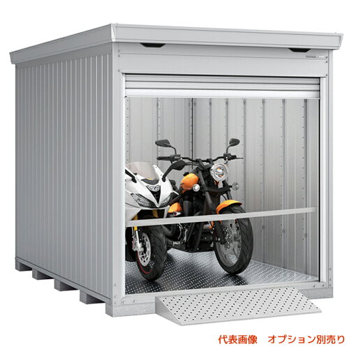 JAN 4529224407687 イナバ 一般型 ハイルーフ床付タイプ バイク保管庫 クールシルバー FM-2230HY 株式会社稲葉製作所 花・ガーデン・DIY 画像