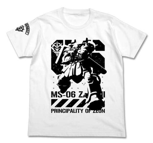 JAN 4531894653943 コスパ COSPA 機動戦士ガンダム サンダーボルト ザク Tシャツ ホワイト XLサイズ 株式会社コスパ メンズファッション 画像