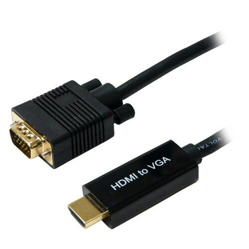 JAN 4533115031141 ホーリック HDMI-VGA変換ケーブル 2.0m ブラック HDVG20-114BK(1コ入) 株式会社ホーリック パソコン・周辺機器 画像