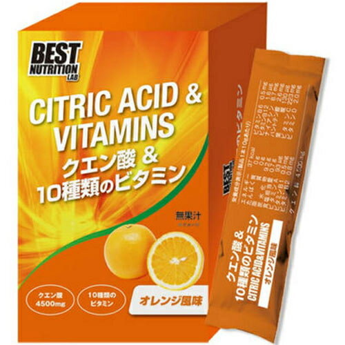 JAN 4534431831279 BEST NUTRITION LAB クエン酸パウダー オレンジ風味 B9120 株式会社THINKフィットネス ダイエット・健康 画像