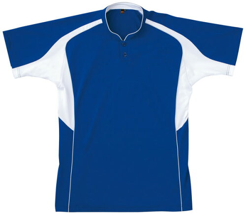 JAN 4534884719278 ベースボールシャツ BOT730A カラー：ロイヤルブルー×ホワイト サイズ：S #BOT730A ゼットクリエイト株式会社 スポーツ・アウトドア 画像