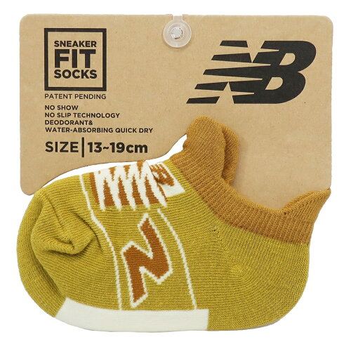 JAN 4535279706347 ニューバランス 子供用 靴下 キッズ スニーカーソックス マスタード new balance レンフロジャパン 13-19cm スポーツブランドグッズ クリスマス 男の子 女の子 ギ 株式会社フレンズ・ヒル キッズ・ベビー・マタニティ 画像