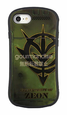 JAN 4536219979470 gourmandise 機動戦士ガンダム iPhone 8/7/6s/6 対応 ハイブリッドガラスケース ジオン軍 GD-93A 株式会社グルマンディーズ ホビー 画像