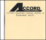 JAN 4540631002210 CD CD ACCORD PUBLISHING ORIGINAL SAMPLE CD ENSEMBLE ... 有限会社学伸 本・雑誌・コミック 画像