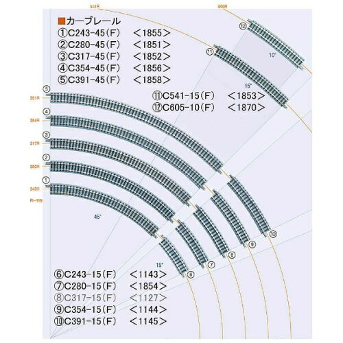 JAN 4543736018704 1870 カーブレールC605-10 F  トミーテック 株式会社トミーテック ホビー 画像