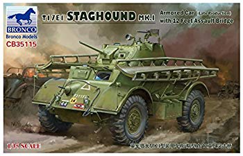 JAN 4544032762490 ブロンコ 1/35 英T17E1スタッグハウンドMk.I 後期型12フィート突撃橋搭載型 プラモデル 有限会社バウマン ホビー 画像