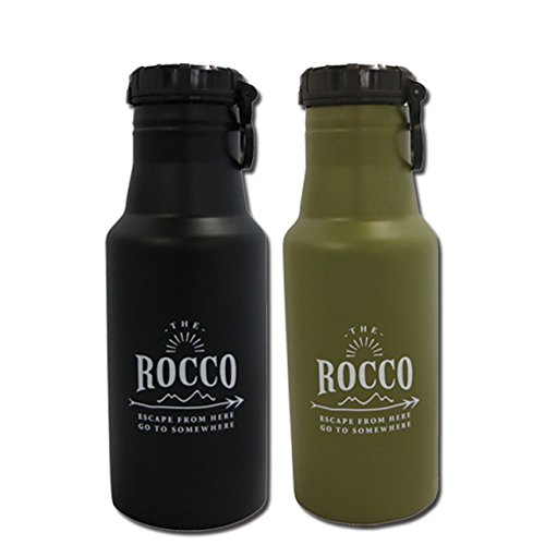 JAN 4544632410340 ロッコ ワンタッチボトル   rocco one touch bottle ブラック 株式会社グローバルアロー キッチン用品・食器・調理器具 画像