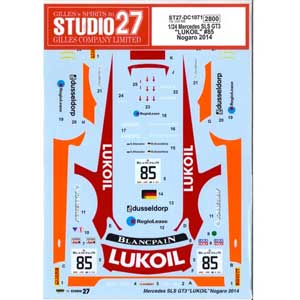 JAN 4545310011040 スタジオ27 1/24 Mercedes SLS GT3“LUKOIL”#85 Nogaro 2014 フジミ対応 オリジナルデカール デカール 有限会社ジル ホビー 画像