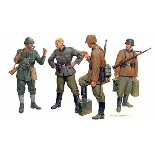 JAN 4545782029246 ドラゴンモデル 1/35 WW.II ドイツ武装親衛隊兵士＆イタリア軍歩兵 危うい同盟 バルカン 1943 プラモデル 有限会社プラッツ ホビー 画像