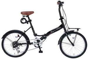 JAN 4547035011145 マイパラス M-209 OSII-BK ブラック 折畳自転車20・6SP・ライトカギ付 株式会社池商 スポーツ・アウトドア 画像