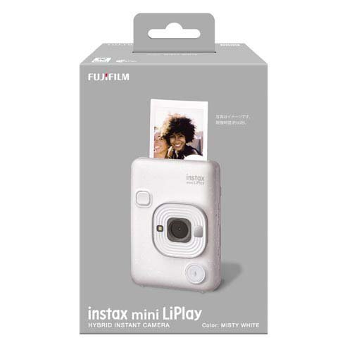 JAN 4547410539073 FUJI FILM instax mini INSTAX MINI LIPLAY MISTY WHITE 富士フイルム株式会社 TV・オーディオ・カメラ 画像