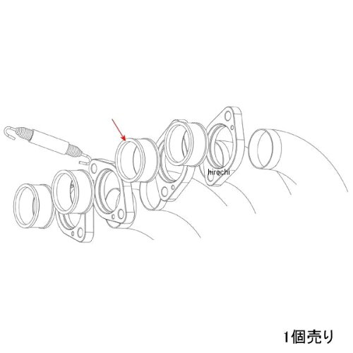 JAN 4547424438102 アクラポビッチ:AKRAPOVIC フランジインナースリーブ 株式会社プロト 車用品・バイク用品 画像