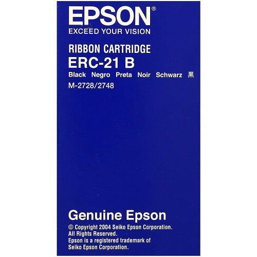 JAN 4548056141958 EPSON ミニプリンター用リボンカセット ERC-21B エプソン販売株式会社 パソコン・周辺機器 画像