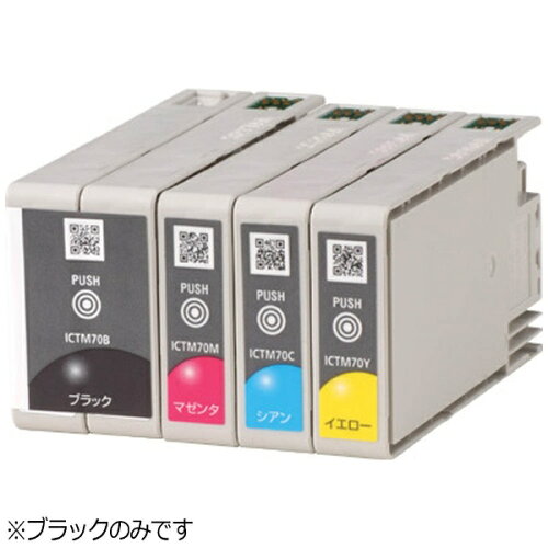 JAN 4548056261281 EPSON インクカートリッジ ICTM70B-S 1色 エプソン販売株式会社 パソコン・周辺機器 画像