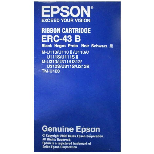 JAN 4548056472113 EPSON ミニプリンター用リボンカセット  ERC-43B エプソン販売株式会社 パソコン・周辺機器 画像