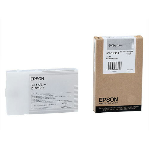 JAN 4548056783097 EPSON インクカートリッジ ライトグレー ICLGY36A 1色 エプソン販売株式会社 パソコン・周辺機器 画像