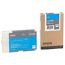 JAN 4548056982926 EPSON インクカートリッジ ICC54M 1色 エプソン販売株式会社 パソコン・周辺機器 画像