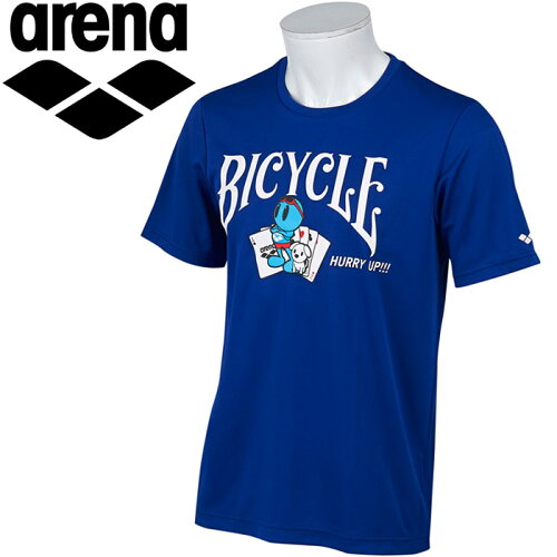 JAN 4548123417061 アリーナ 水泳 Tシャツ メンズ レディース AMUOJA53-BLU 株式会社デサント スポーツ・アウトドア 画像