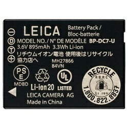 JAN 4548182187028 Leica リチウムイオンバッテリー BP-DC7-U(18702) ライカカメラジャパン株式会社 TV・オーディオ・カメラ 画像