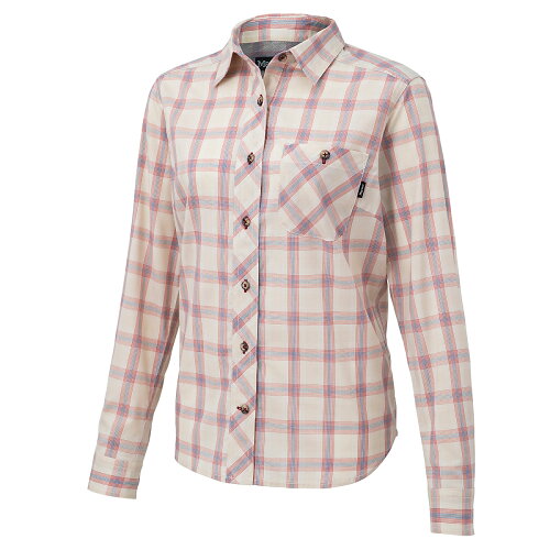 JAN 4548303159118 マーモット アウトドア Ws QD Plaid L/S Shirt / ウィメンズキューディープラッドロングスリーブシャツ ウィメンズ TOWPJB74-BG 株式会社デサント レディースファッション 画像