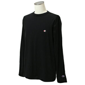 JAN 4548343695249 CH-C3-P401090-M チャンピオン ロングスリーブ Tシャツ ブラック・サイズ：M Champion LONG SLEEVE T-SHIRT メンズ ヘインズブランズジャパン株式会社 スポーツ・アウトドア 画像