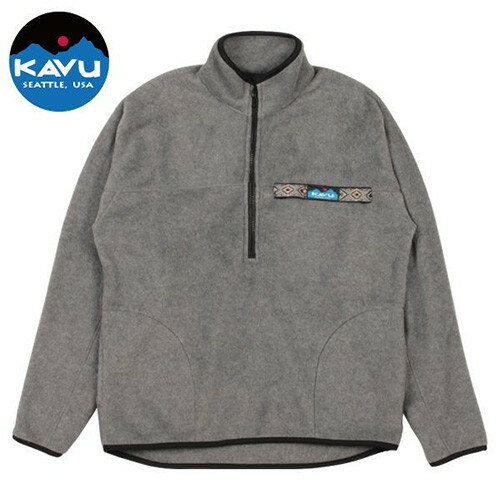 JAN 4548732647682 KAVU メンズ フリーススローシャツ グレー 11863318 株式会社エイアンドエフ メンズファッション 画像